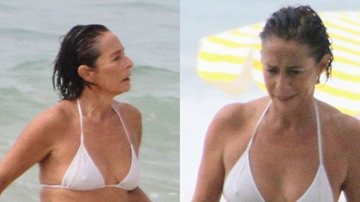 Andréa Beltrão esbanja corpaço na praia - Dan Delmiro/Agnews