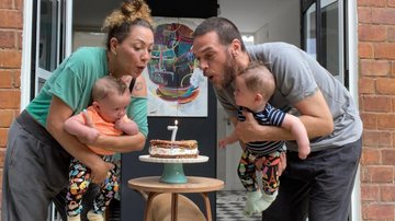 Fabiula Nascimento e Emílio Dantas celebram mesversário dos filhos - Reprodução/Instagram