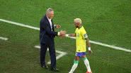 Atacante da Seleção Brasileira Neymar Jr. se revolta ao ver ex-empresário falando mal de ex-técnico do Brasil - Foto: Reprodução / Instagram / Getty Images
