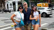 Em Nova York, Otaviano Costa curte passeio pelas ruas da cidade na companhia das filhas - Reprodução/Instagram