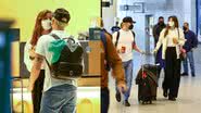 Camila Queiroz e Klebber Toledo são clicados no aeroporto - Foto: Vitor Pereira / AgNews