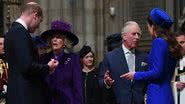 Príncipe William, Kate Middleton, Camilla Parker e Príncipe Charles se reuníram em um serviço no Dia do Commonwealth - Foto: Getty Images