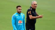 Técnico do Brasil Tite descarta possibilidade de Neymar ficar fora da Copa após lesão sofria durante partida contra Sérvia - Foto: Getty Images