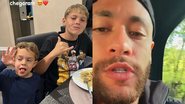 Neymar recebe na França a visita do filho, Davi Lucca, e do caçula de Carol Dantas, Valentim - Divulgação/Instagram