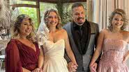 Andréa Sorvetão com a família no casamento da filha Giovanna - Foto: Reprodução / Instagram