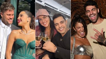 Casais que vão se casar em 2023: Breno Simões e Paula Amorim; Graciele Lacerda e Zezé Di Camargo; Hariany Almeida e DJ Netto - Foto: Reprodução/Instagram