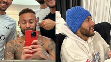 Jogador Neymar Jr. aproveitou a ajuda de seus colegas de equipe Marquinhos, Keylor Navas e Donnarumma - Foto: Reprodução / Instagram