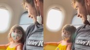 O ator Rafa Vitti extrapolou os limites da fofura ao postar o vídeo de Maria Clara andando de avião pela primeira vez - Foto: Divulgação/Instagram