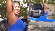 Gracyanne Barbosa choca ao se alongar em carros - Reprodução/Instagram