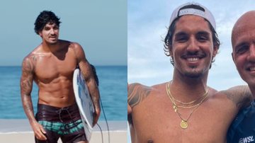 Surfista Gabriel Medina arrisca passinhos discretos antes de entrar no mar e arranca elogios dos amigos - Foto: Reprodução / Instagram
