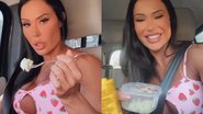 Gracyanne Barbosa come marmita com comida estragada - Reprodução/Instagram