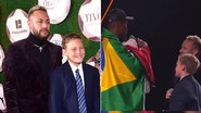 Filho de Neymar Jr rouba a cena ao traduzir as falas de Jimmy Butler em leilão - Foto: Leo Franco / AgNews; Reprodução / Instagram @cazetv_oficial