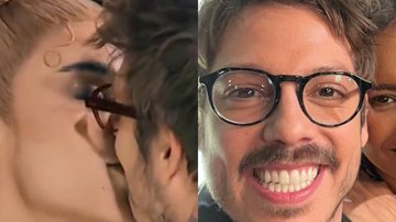 Aproveitando solteirice, humorista e apresentador Fábio Porchat dá beijão em cantora Pabllo Vittar durante programa - Foto: Reprodução / Instagram / Twitter