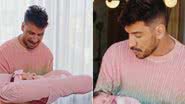Julio Rocha apresenta a filha recém-nascida,Sarah - Foto: Reprodução / Instagram
