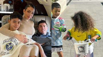 Esposa de Cristiano Ronaldo encanta os fãs ao mostrar os filhos com a camisa da seleção brasileira - Foto: Reprodução/Instagram