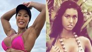 Gracyanne Barbosa exibe montagem de fotos de antes e depois do seu corpo - Foto: Reprodução / Instagram
