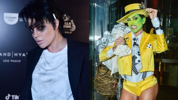 A influenciadora Gkay e a atriz Deborah Secco surgiram irreconhecíveis em evento de Halloween - Fotos: Leo Franco e Eduardo Martins/AgNews