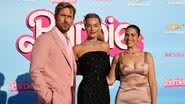 Ryan Gosling, Margot Robbie e America Ferrera - Foto: Reprodução/ Getty Images