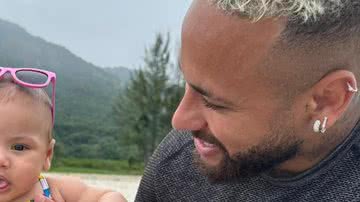 Neymar com a filha - Reprodução/Instagram