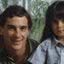 Ayrton Senna e sua sobrinha Lalalli Senna