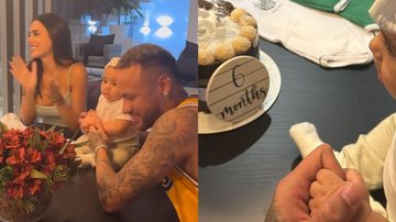 Bruna Biancardi e Neymar Jr celebram seis meses da filha, Mavie - Reprodução/Instagram