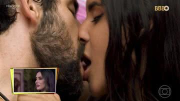 Reação de Deniziane ao ver beijo de Matteus e Isabelle - Foto: Reprodução / Globo