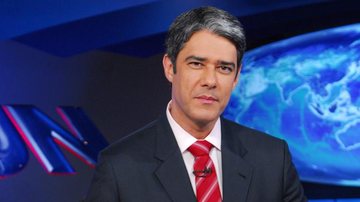 William Bonner, no Jornal Nacional - TV Globo/João Miguel Júnior