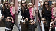 Angelina Jolie passeia com Vivienne e Knonx - CityFiles