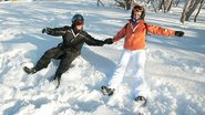 Milene Domingues e Ronald se divertem na neve, durante viagem com a CARAS em Ushuaia, na Argentina - Jaime Bórquez