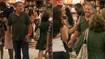 Zico passeia por shopping carioca - Alice Silva / AgNews