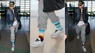 Justin Bieber usa meias coloridas em Los Angeles - The Grosby Group