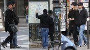 Agasalhados, Bruno Mazzeo e Juliana Didone caminham pelas ruas de Paris - The Grosby Group