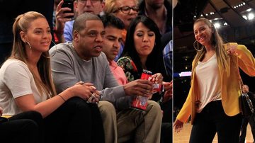 Beyoncé se diverte em partida da NBA, em Nova York - Getty Images