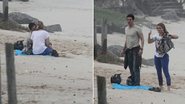 Leandra Leal e Ricardo Tozzi gravam cenas de romance para a novela ‘Cheias de Charme’ em praia do Rio de Janeiro - Dilson Silva/AgNews