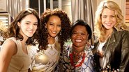 Marilene Machado de Jesus posa com as Isabelle Drummond, Taís Araújo e Leandra Leal - TV Globo/Divulgação