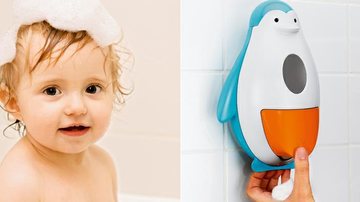 Dispenser de shampoo de plástico livre de BPA fixado à parede comventosa, adesivo ou parafuso
ITTÉ IMPORTADORA, tel. (11) 4324-8200, www.itte.com.br - Divulgação