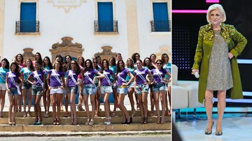 Candidatas ao Miss Brasil 2012 e Hebe Camargo, que será homenageada no concurso - Arquivo CARAS