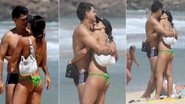 Eduardo Moscovis e Cynthia Howlett namoram na praia - Wallace Barbosa/ AgNews