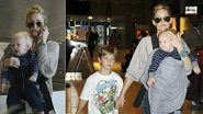 Kate Hudson desembarca com os simpáticos herdeiros, Bingham e Ryder, em Paris, na França - The Grosby Group
