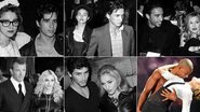 Madonna com os ex e o atual, Brahim Zaibat - Reprodução, Getty Images e Splash News