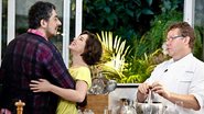Michel Melamed e Bruna Linzmeyer  no Que Maravilha! Romance, do chef Claude Troigros - Divulgação GNT/ Christian Rodrigues