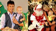 Filho de Neymar, Davi Lucca visita o Papai Noel com a mãe, Carolina Dantas - Nilson Versatti; Reprodução / Instagram