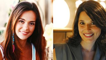 Flávia Monteiro, a Carolina na primeira versão de 'Chiquititas', e Manuela Do Monte, a escolhida para o remake - Divulgação SBT e TV Globo