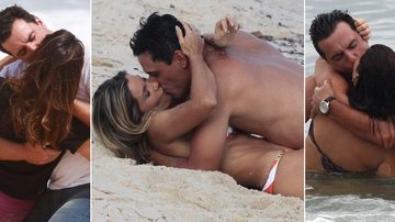 Rodrigo Lombardi em cenas de beijo com Nanda Costa, Flávia Alessandra e Fernanda Paes Leme - AgNews