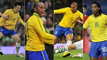 Kaká, Robinho, Adriano e Ronaldinho Gaúcho - Reuters
