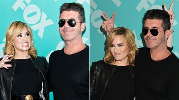 Demi Lovato e Simon Cowell divulgaram o 'The X Factor USA' pela Fox - Getty Images
