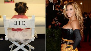 Beyoncé publica foto da filha em cadeira personalizada - Reprodução e Getty Images