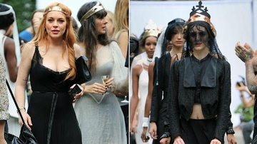Lindsay Lohan prestigia a irmã mais nova em desfile de moda da NYFW - Splash News