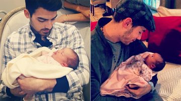 Joe e Nick Jonas com a sobrinha Alena Rose - Instagram/Reprodução