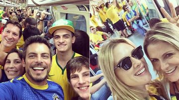 Famosos vão ao estádio usando o transporte público em São Paulo - Instagram/Reprodução